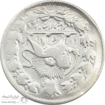 سکه 2000 دینار 1314 خطی (دو تاج) - VF30 - مظفرالدین شاه