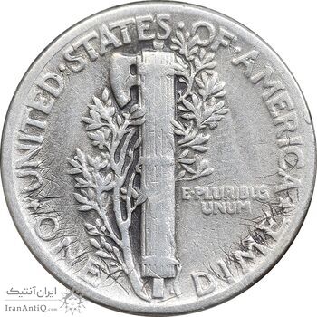 سکه 1 دایم 1944 مرکوری - EF40 - آمریکا