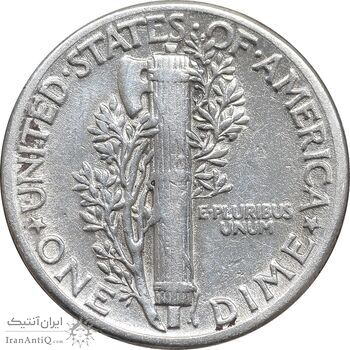 سکه 1 دایم 1944 مرکوری - EF40 - آمریکا