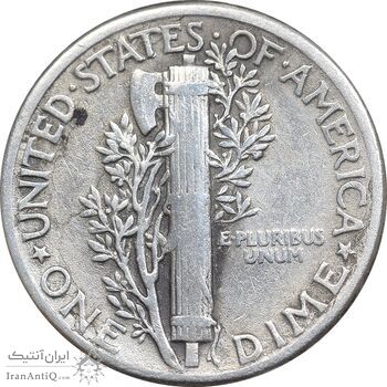 سکه 1 دایم 1945 مرکوری - EF40 - آمریکا