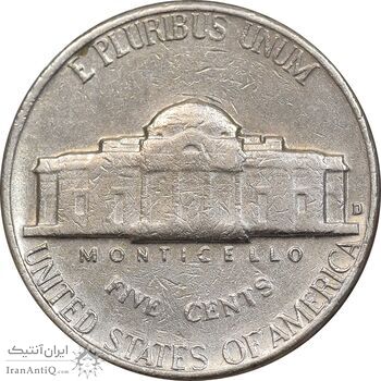 سکه 5 سنت 1964D جفرسون - EF40 - آمریکا