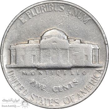 سکه 5 سنت 1967 جفرسون - EF40 - آمریکا