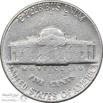 سکه 5 سنت 1989D جفرسون - EF40 - آمریکا