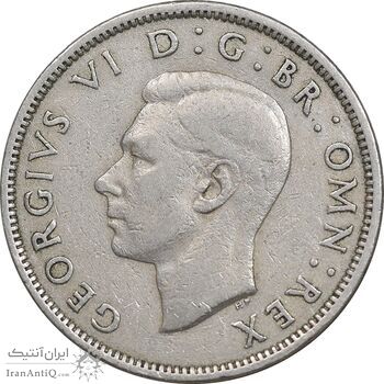سکه 2 شیلینگ 1948 جرج ششم - EF45 - انگلستان