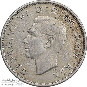 سکه 2 شیلینگ 1947 جرج ششم - EF45 - انگلستان