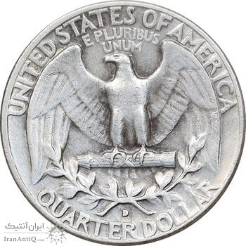 سکه کوارتر دلار 1964D واشنگتن - EF45 - آمریکا سکه کوارتر دلار 1964D واشنگتن - EF45 - آمریکا