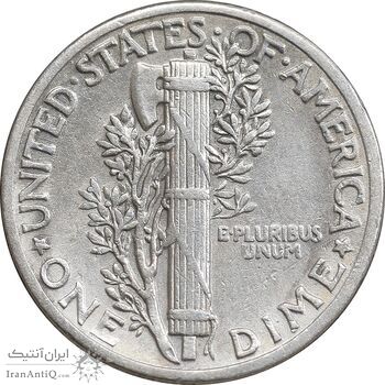 سکه 1 دایم 1942 مرکوری - EF45 - آمریکا