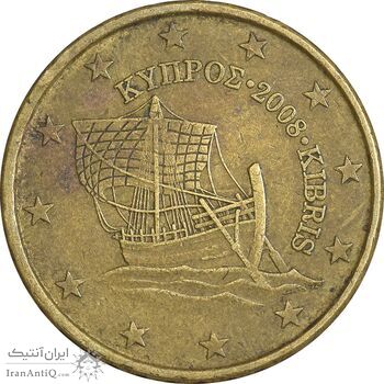 سکه 10 یورو سنت 2008 جمهوری - EF45 - قبرس