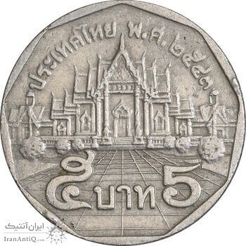 سکه 5 بات 2000 رامای نهم - EF45 - تایلند
