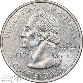 سکه کوارتر دلار 2001D ایالتی - کنتاکی - AU58 - آمریکا