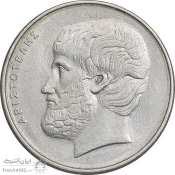 سکه 5 دراخما 1976 جمهوری سوم - AU58 - یونان سکه 5 دراخما 1976 جمهوری سوم - AU58 - یونان