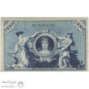 اسکناس 100 مارک 1908 ویلیام دوم - تک - VF - آلمان