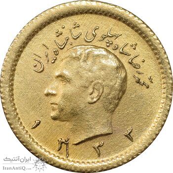 سکه طلا ربع پهلوی 1333 - MS62 - محمد رضا شاه
