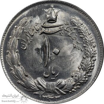 سکه 10 ریال 1343 - نازک - MS66 - محمد رضا شاه