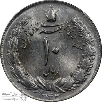 سکه 10 ریال 1343 - ضخیم - MS64 - محمد رضا شاه