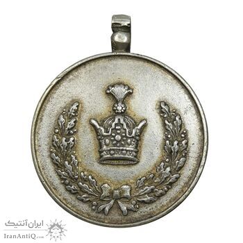 مدال نقره خدمت - ضرب ایران - EF - رضا شاه