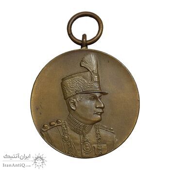 مدال یادگار تاجگذاری 1305 - AU - رضا شاه