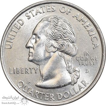 سکه کوارتر دلار 2000D ایالتی - ماساچوست - MS62 - آمریکا