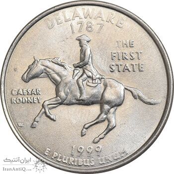 سکه کوارتر دلار 1999D ایالتی - دلاویر - MS62 - آمریکا