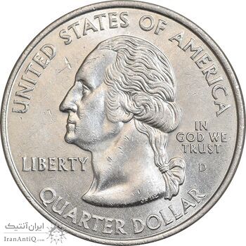 سکه کوارتر دلار 2002D ایالتی - لوئیزیانا - MS62 - آمریکا