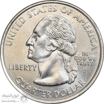سکه کوارتر دلار 2001D ایالتی - رود آیلند - MS63 - آمریکا