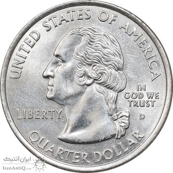 سکه کوارتر دلار 2001D ایالتی - ورمونت - MS63 - آمریکا