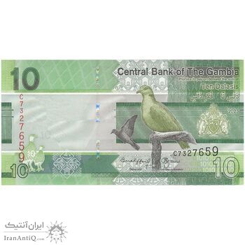 اسکناس 10 دالاسی 2023 جمهوری - تک - UNC65 - گامبیا