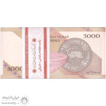 بسته اسکناس 5000 ریال امام (طیب نیا - سیف) - UNC - جمهوری اسلامی