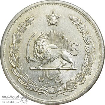 سکه 5 ریال 1312 - MS62 - رضا شاه