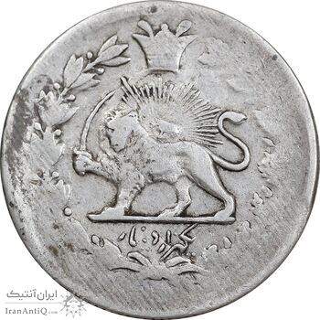 سکه 1000 دینار بدون تاریخ خطی - VF30 - مظفرالدین شاه