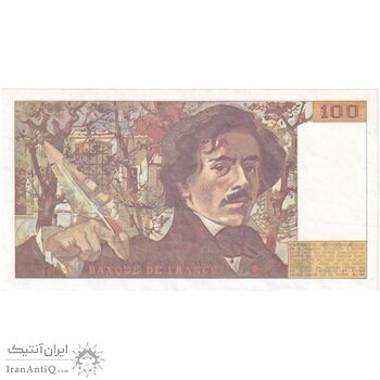 اسکناس 100 فرانک 1988 جمهوری پنجم - تک - AU - فرانسه