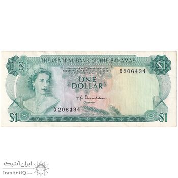 اسکناس 10 دلار 1974 الیزابت دوم - تک - AU - باهاما