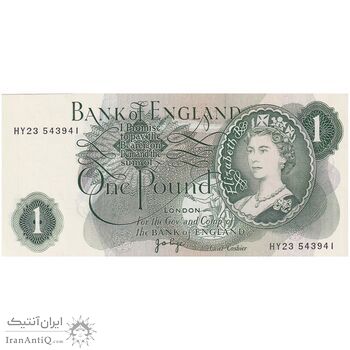 اسکناس یک پوند بدون تاریخ (1970-1978) الیزلبت دوم - JBP - تک - UNC63 - انگلستان