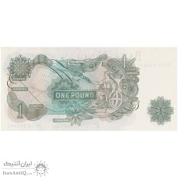 اسکناس یک پوند بدون تاریخ (1970-1978) الیزلبت دوم - JBP - تک - UNC63 - انگلستان