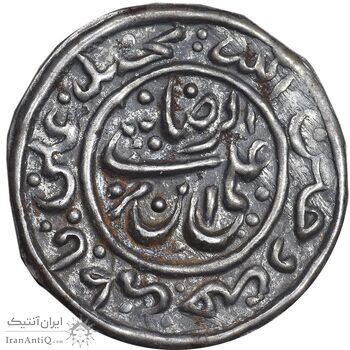 سکه پولکی نقره امام رضا (ع) - EF - قاجار