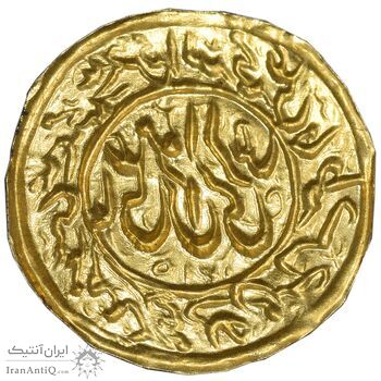 سکه طلا پولکی امام رضا (ع) 1310 - AU - ناصرالدین شاه