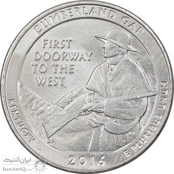 سکه کوارتر دلار 2016D - پارک ملی تاریخی کامبرلند گپ - AU - آمریکا