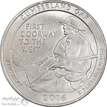 سکه کوارتر دلار 2016P - پارک ملی تاریخی کامبرلند گپ - AU - آمریکا