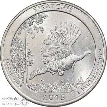 سکه کوارتر دلار 2015P جنگل ملی کیساچی - AU - آمریکا