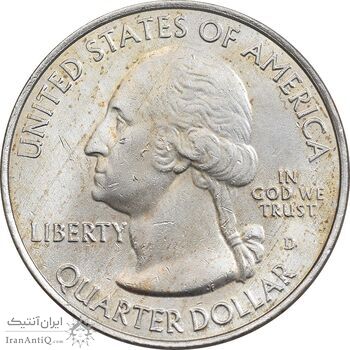 سکه کوارتر دلار 2015D جنگل ملی کیساچی - AU - آمریکا