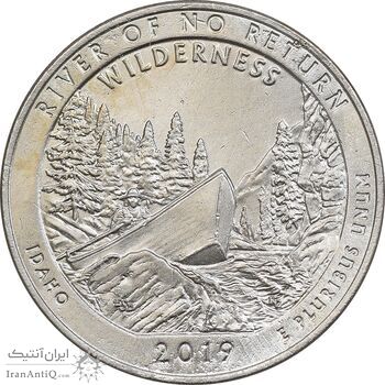 سکه کوارتر دلار 2019D رودخانه بدون بازگشت - AU - آمریکا