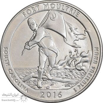 سکه کوارتر دلار 2016D - فورت مولتری - AU58 - آمریکا