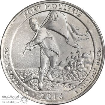 سکه کوارتر دلار 2016P - فورت مولتری - AU55 - آمریکا سکه کوارتر دلار 2016P - فورت مولتری - AU55 - آمریکا