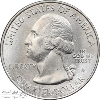 سکه کوارتر دلار 2014D پارک ملی اورگلیدز - AU - آمریکا