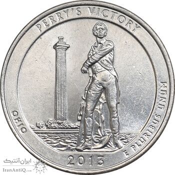 سکه کوارتر دلار 2013D یادبود پیروزی پری - MS61 - آمریکا