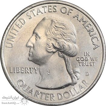 سکه کوارتر دلار 2020D پارک ملی تاریخی خلیج نمک - AU - آمریکا