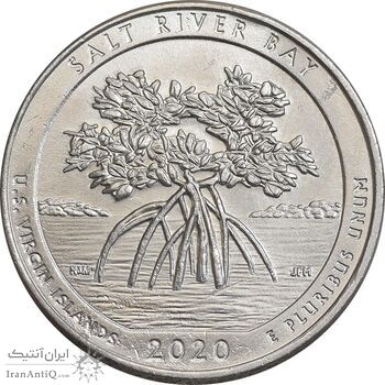 سکه کوارتر دلار 2020P پارک ملی تاریخی خلیج نمک - AU - آمریکا