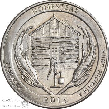 سکه کوارتر دلار 2015P بنای یادبود ملی هومستد - AU - آمریکا