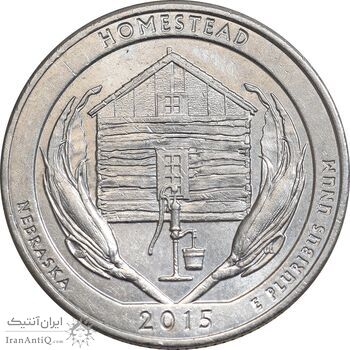 سکه کوارتر دلار 2015D بنای یادبود ملی هومستد - AU - آمریکا