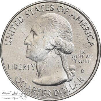 سکه کوارتر دلار 2015D پارک وی بلو ریج - AU - آمریکا